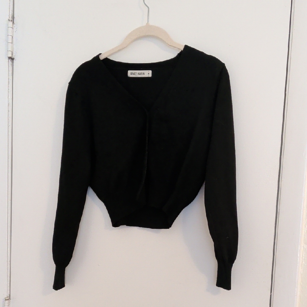 Grace Karin Classic Black Cardigan